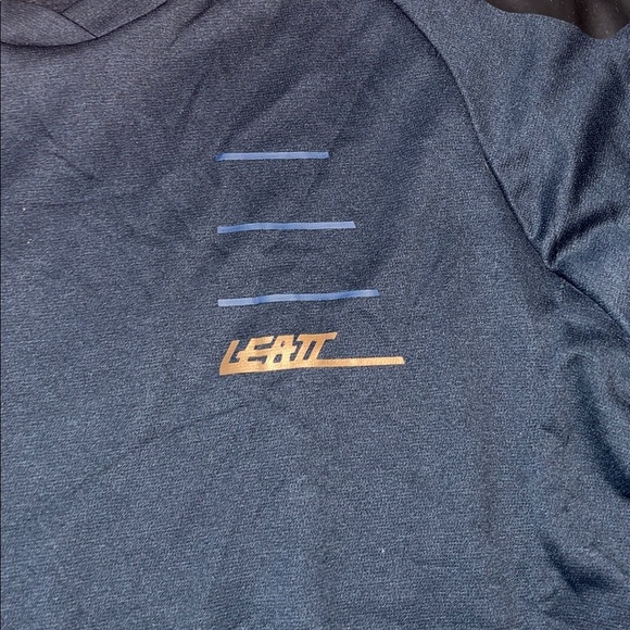 Leatt mountain bike jersey long sleeve navy blue size large motocross - Picture 3 of 9